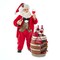 Kurt Adler 10.5-Inch Fabriché Wine Tasting Santa, 2 Piece Set